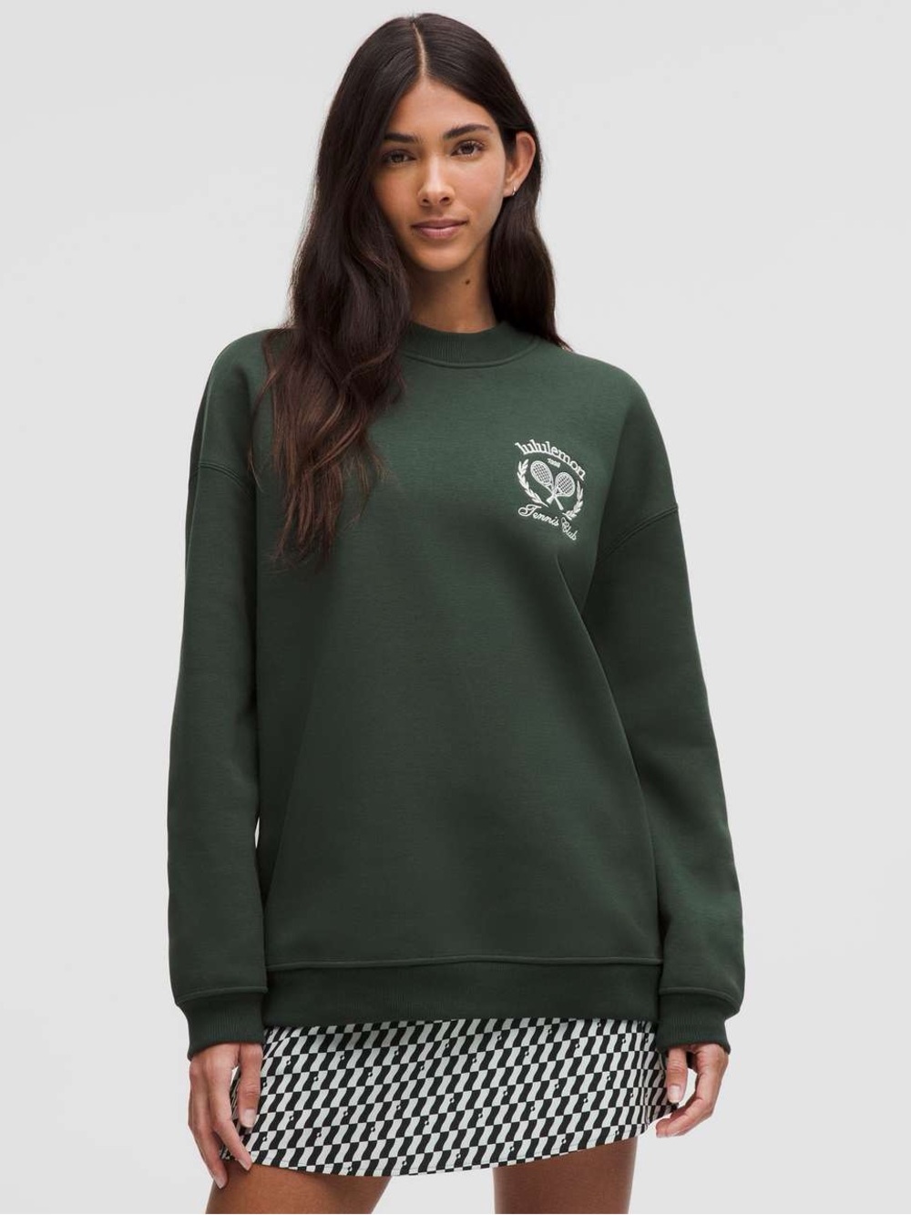 Lululemon Heavyweight Fleece Tennis Club Pullover Legacy Green Sweatshirt S